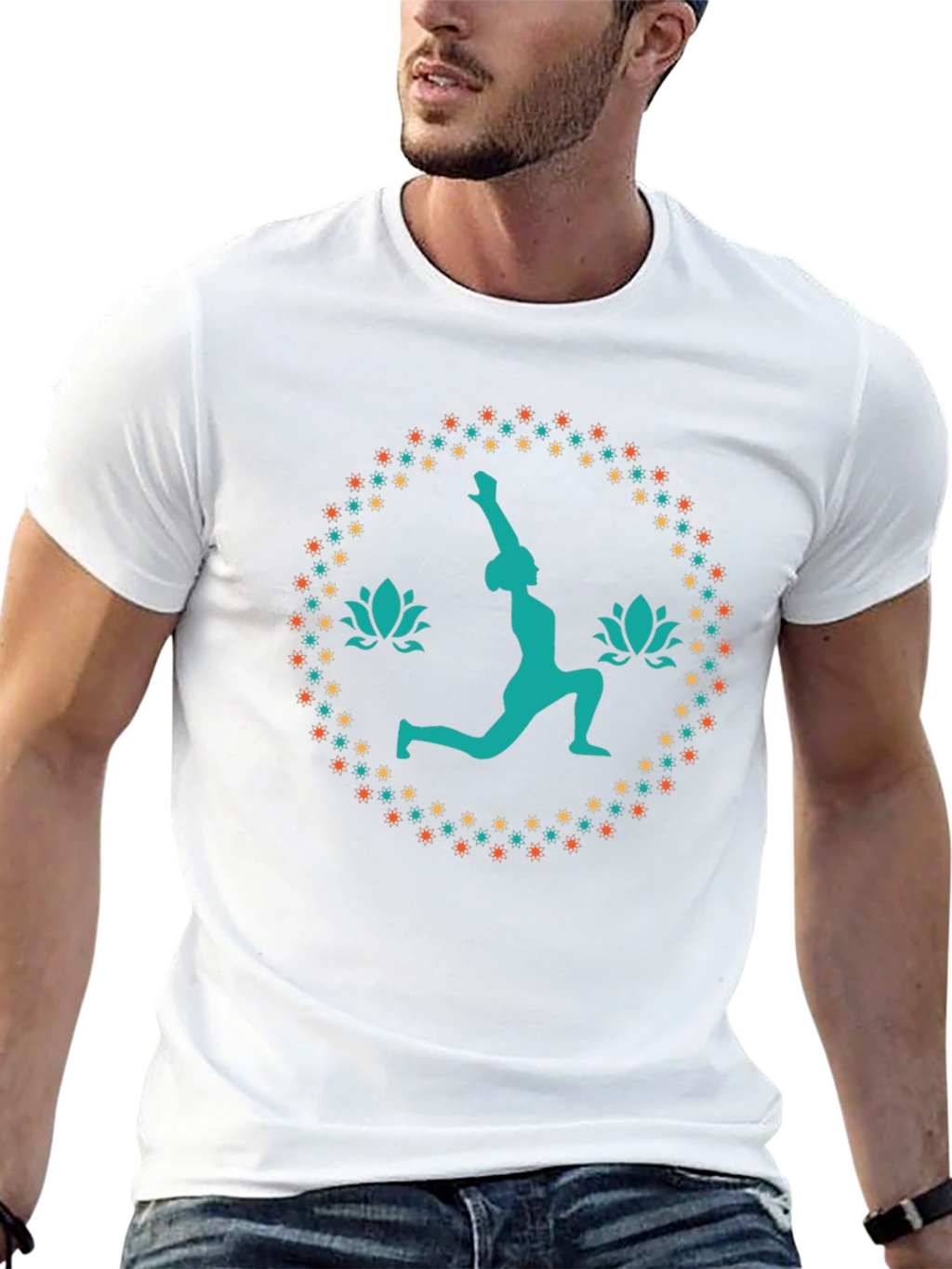 Yoga Pose Graphic Tee - Black Unisex T-Shirt
