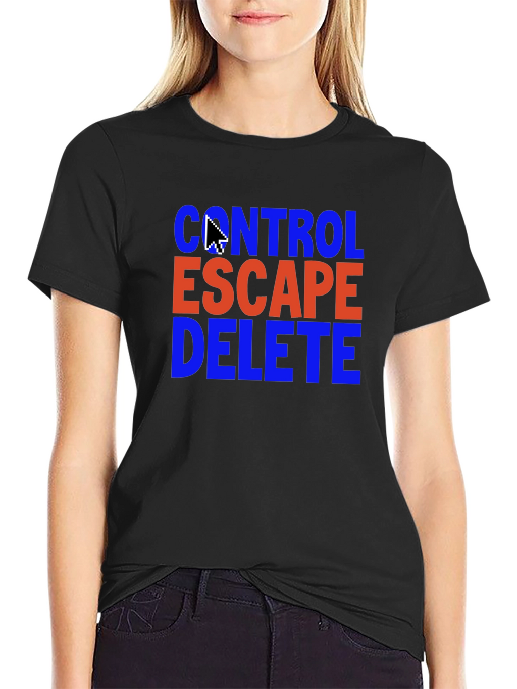 Control Escape Delete T-Shirt - Gamer Programmer Gift
