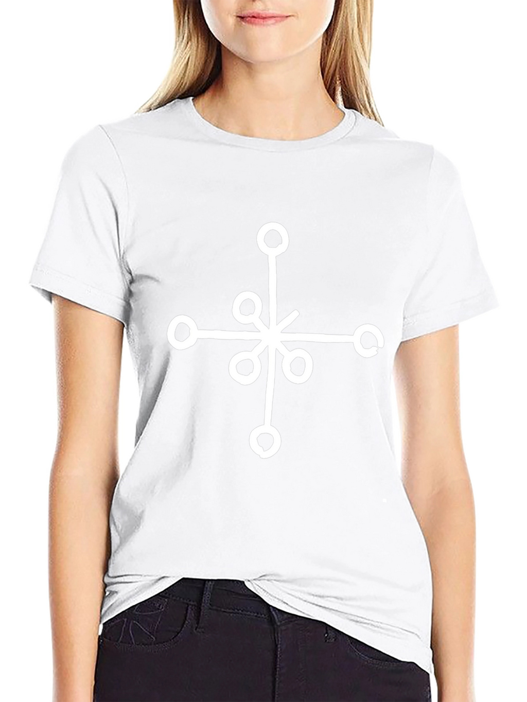 Symbol Graphic Print Black T-Shirt