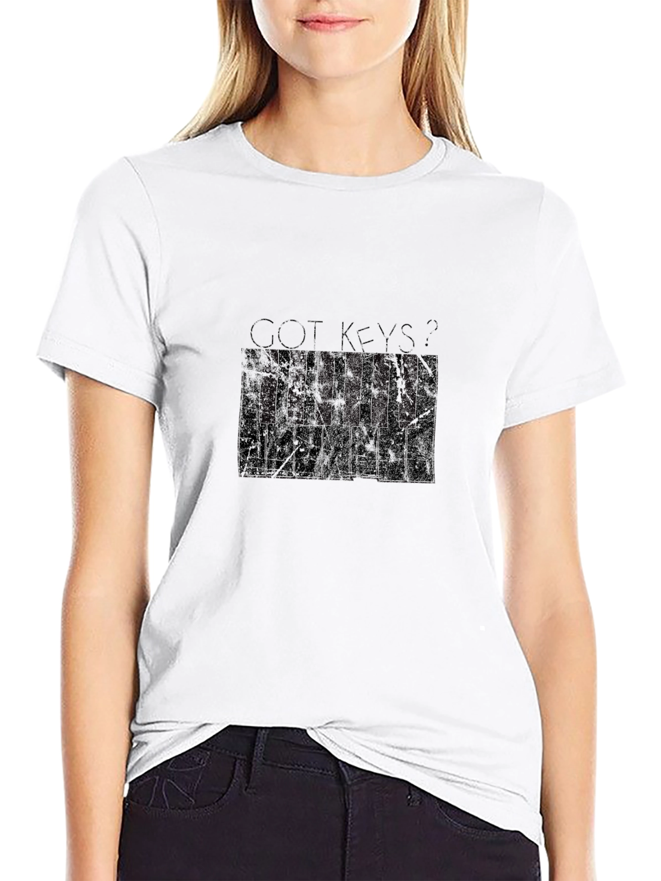 Got Keys? Piano T-Shirt - Black Graphic Tee