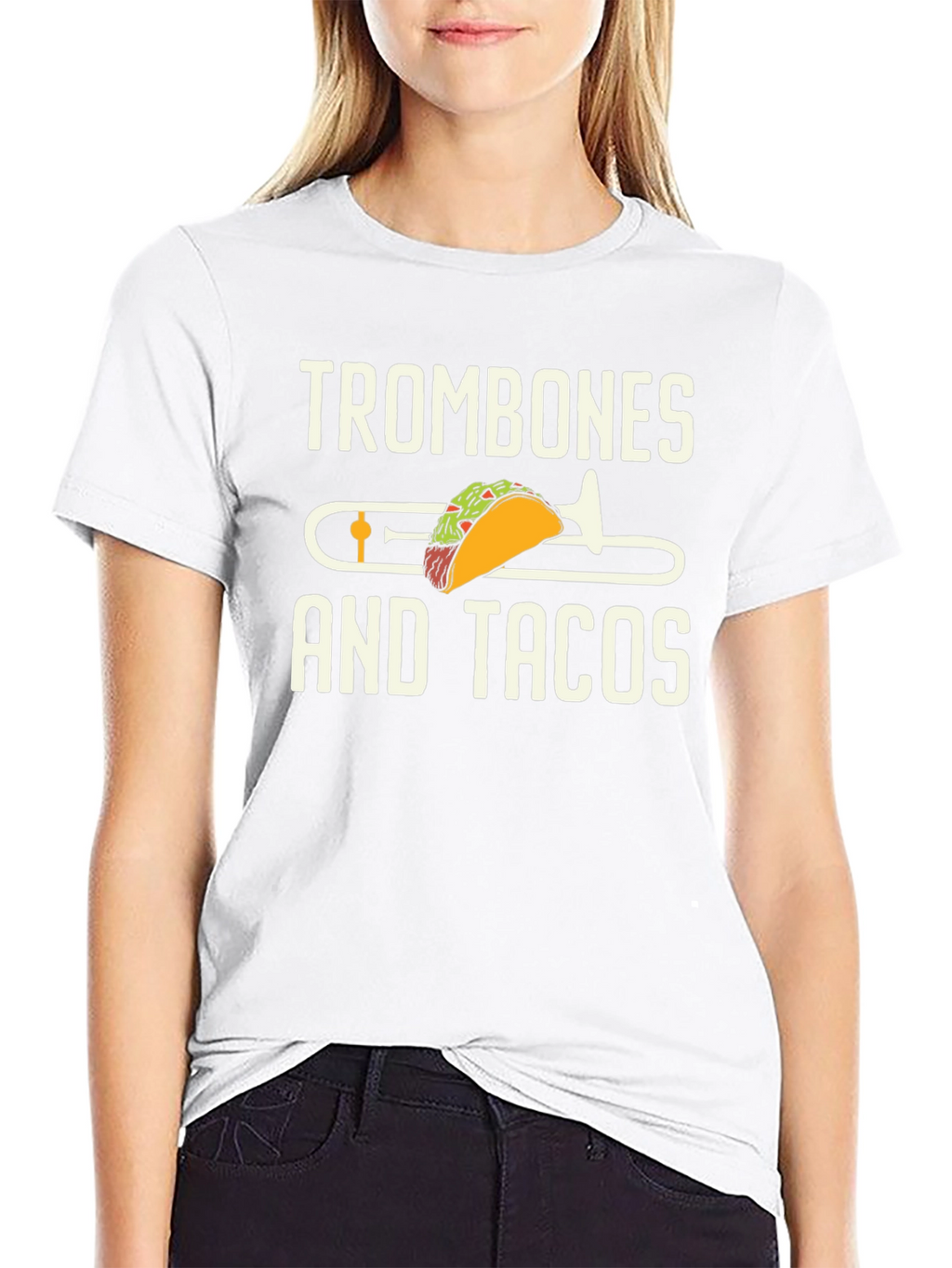 Trombones and Tacos Graphic T-Shirt