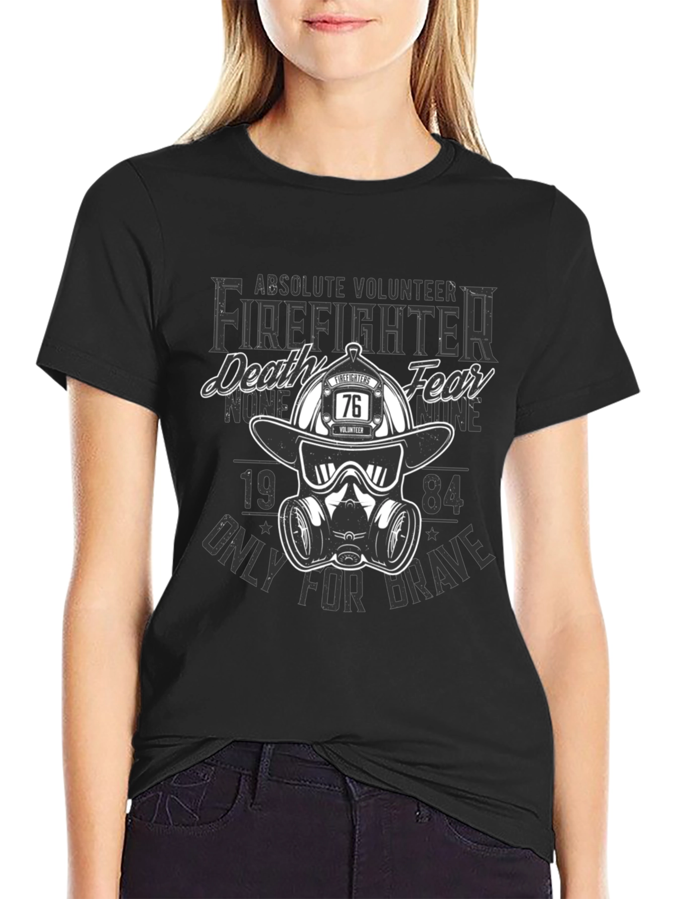 Volunteer Firefighter T-Shirt - Death None Fear