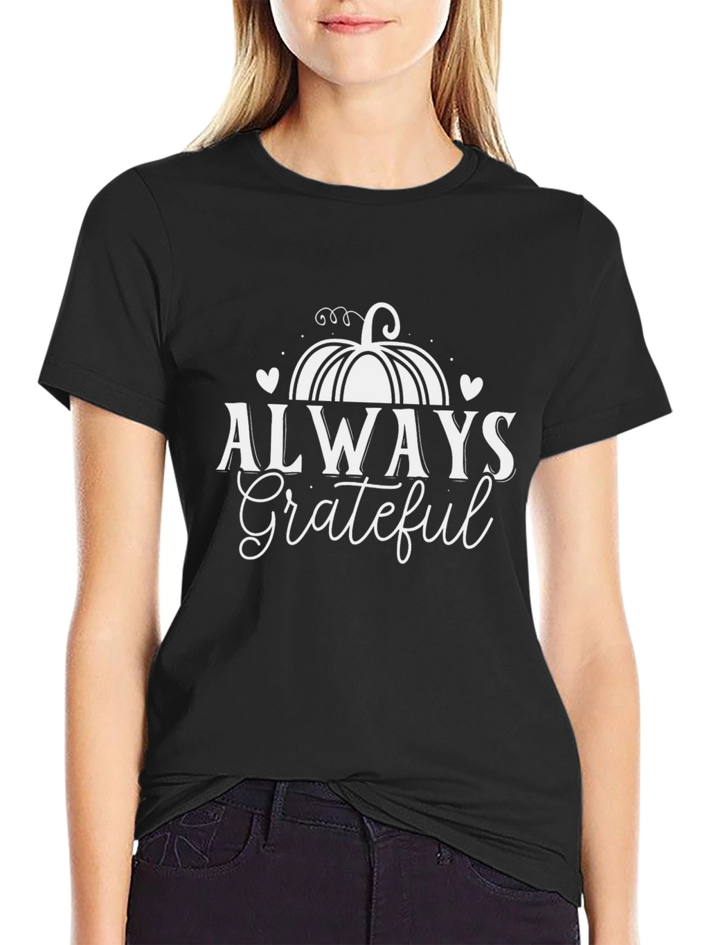 Always Grateful Graphic Tee - Thanksgiving
