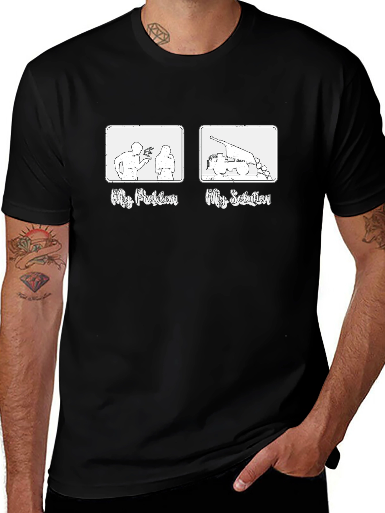 Funny My Problem My Solution Graphic Tee