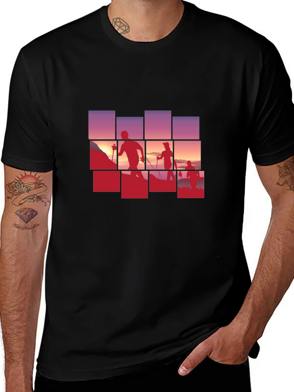Silhouette Hiking Graphic Tee