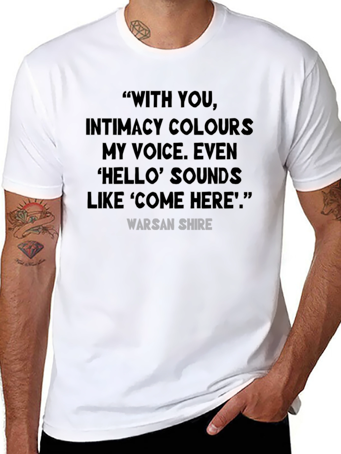 Quote T-Shirt: With You Poetry Tee