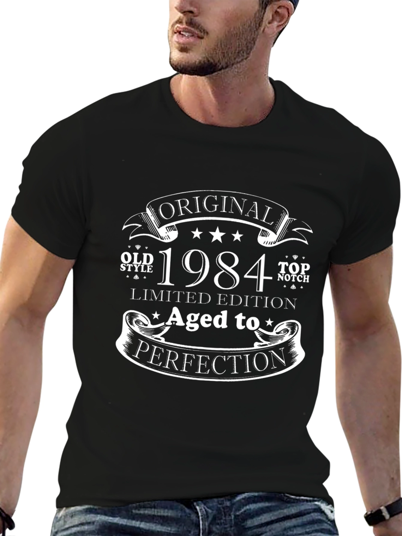 Original 1984 Aged to Perfection Black T-Shirt