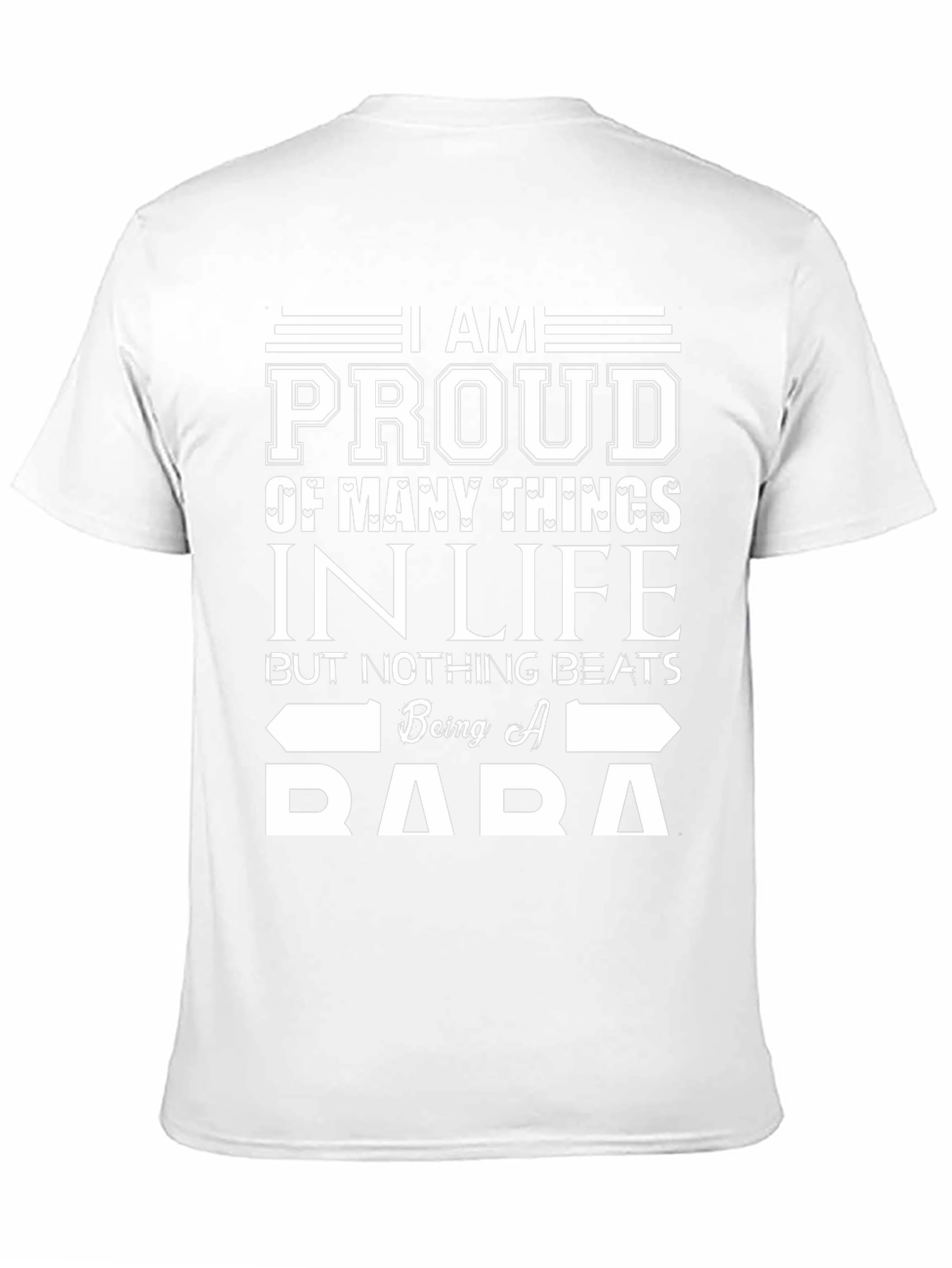 Proud Baba Graphic Tee - Black Cotton T-Shirt