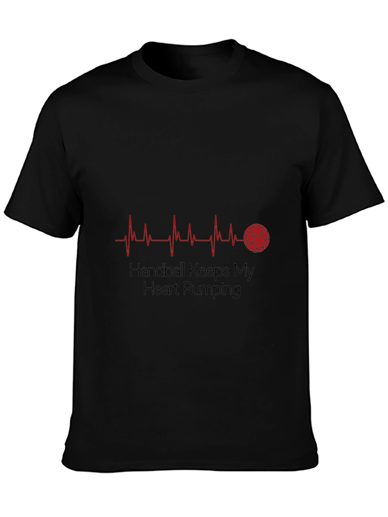 Handball Heartbeat T-Shirt - Passionate Sports Fan Apparel