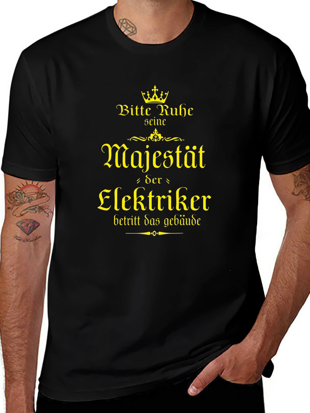 Electrician Majesty T-Shirt - German Humor