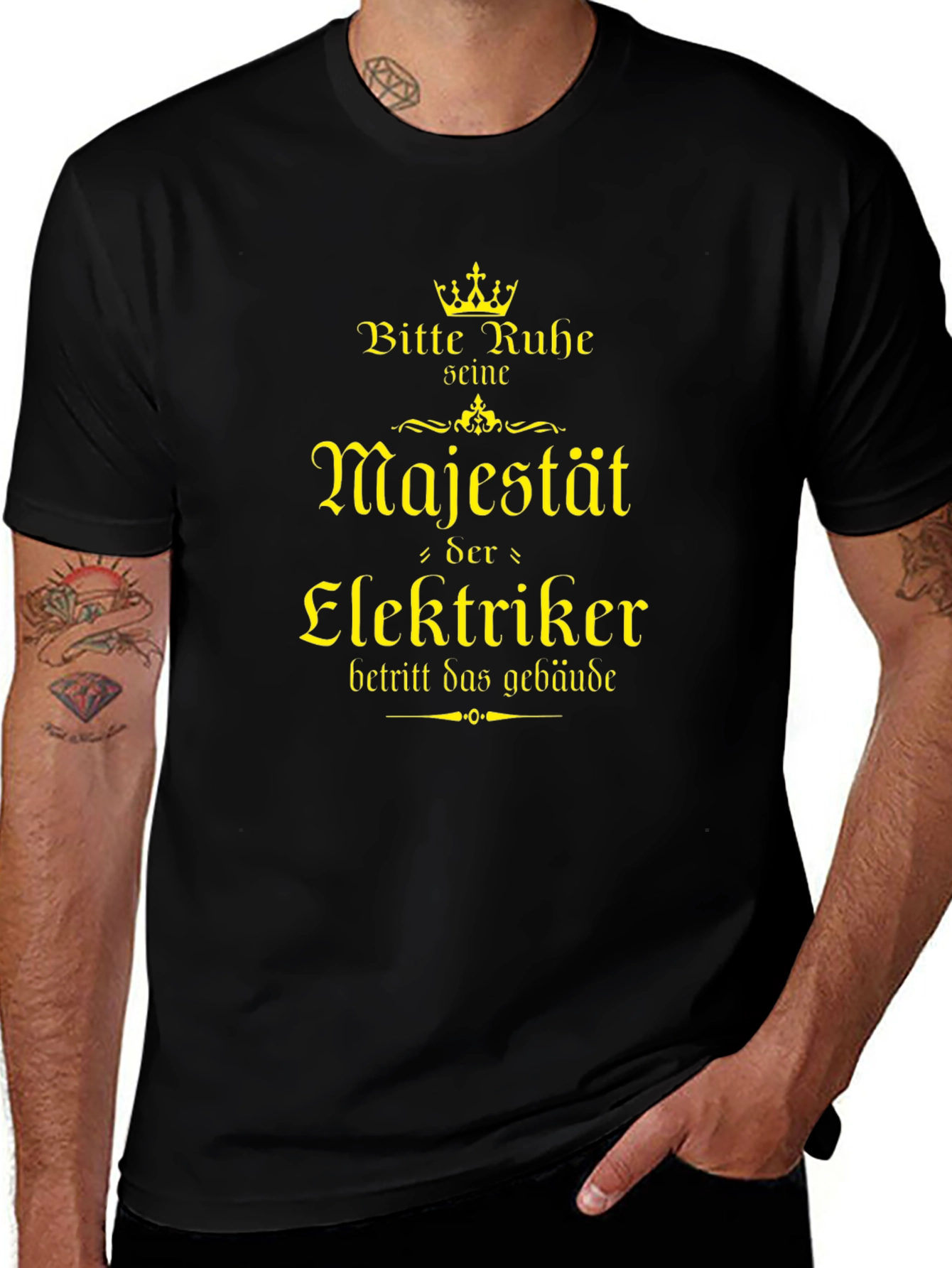 Electrician Majesty T-Shirt - German Humor