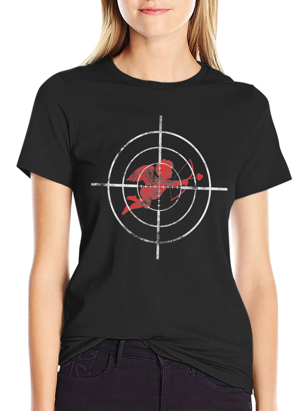Targeted Cupid Graphic T-Shirt