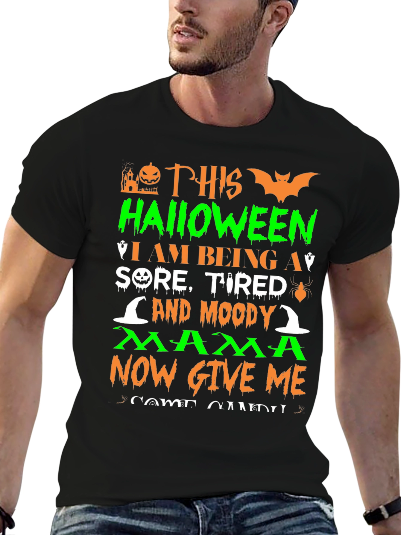 Halloween Mama Graphic T-Shirt