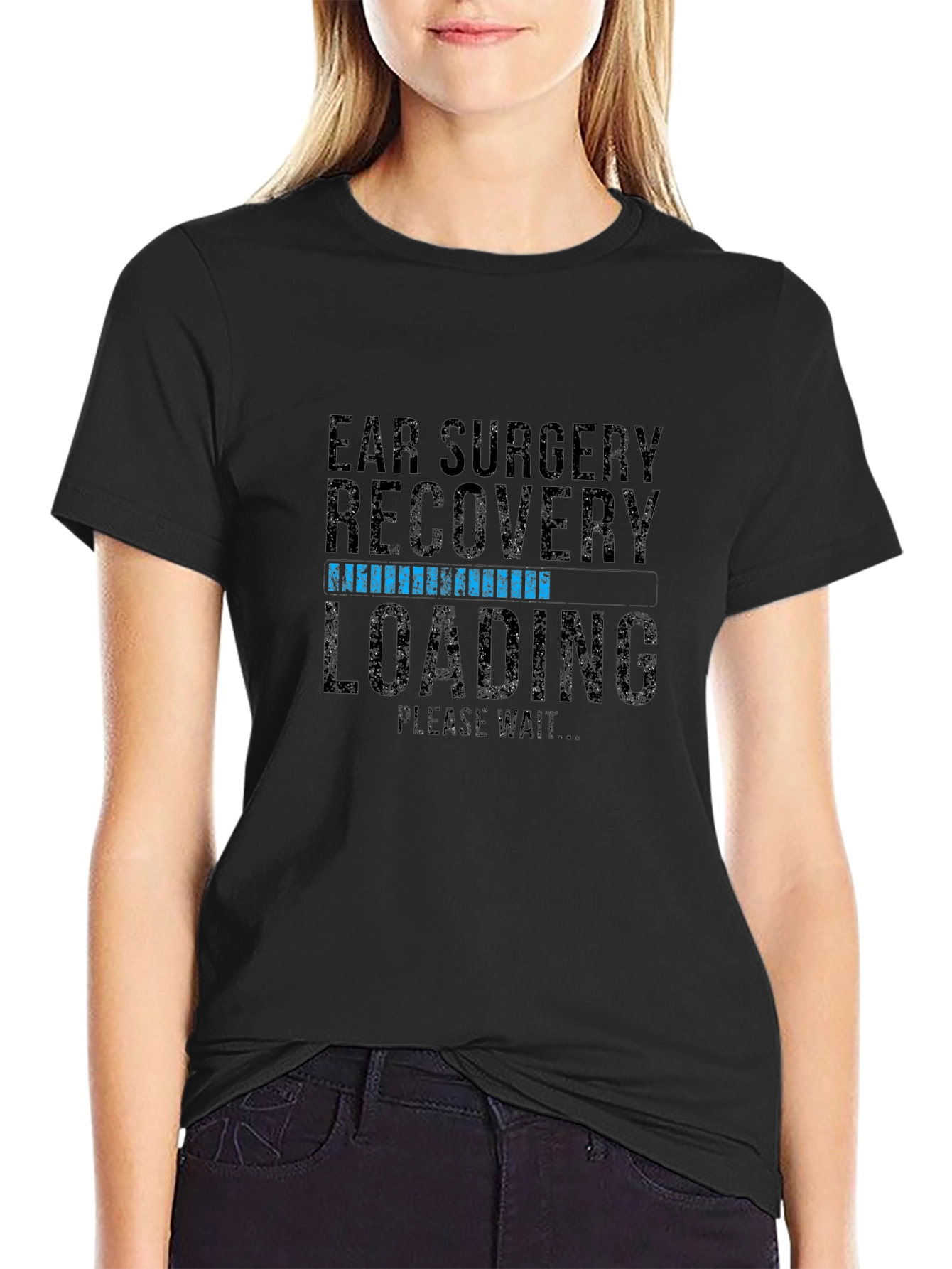 Ear Surgery Recovery Loading Graphic T-Shirt