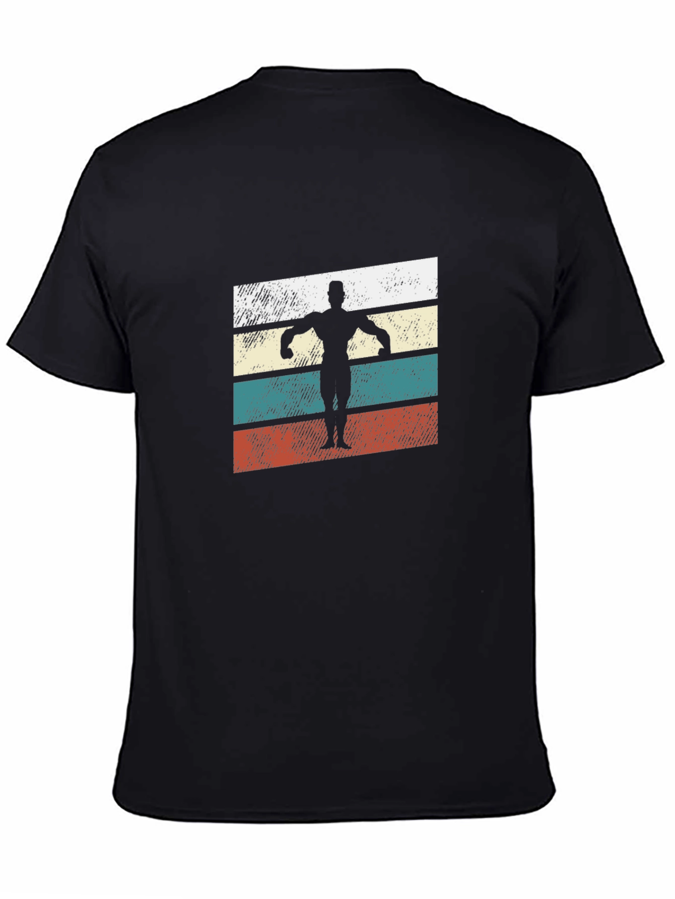 Retro Bodybuilder T-Shirt - Classic Gym Style