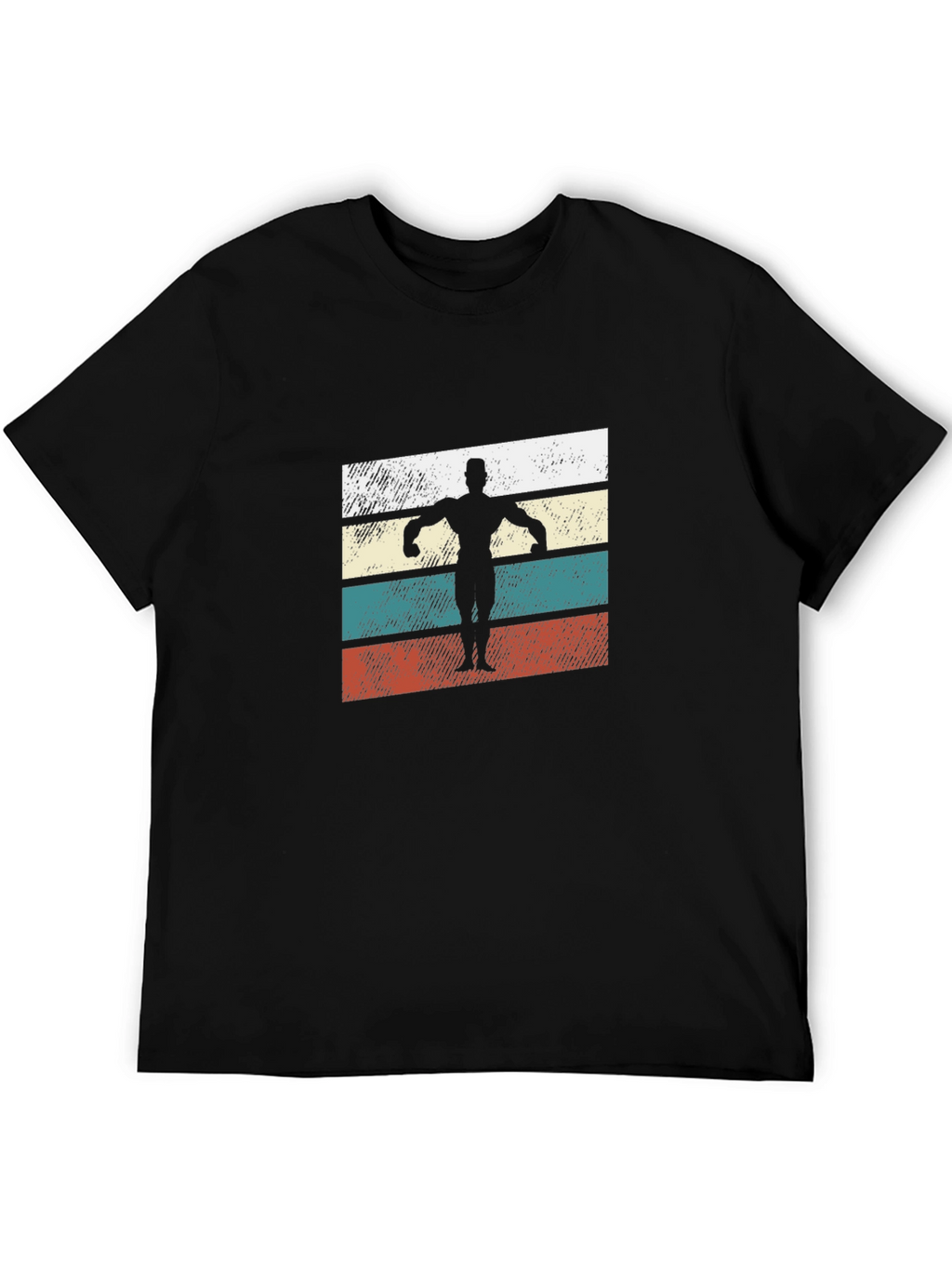Retro Bodybuilder T-Shirt - Classic Gym Style