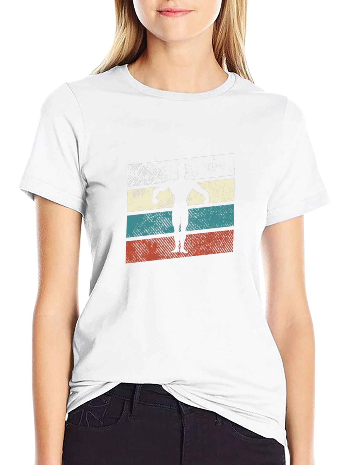 Retro Bodybuilder T-Shirt - Classic Gym Style