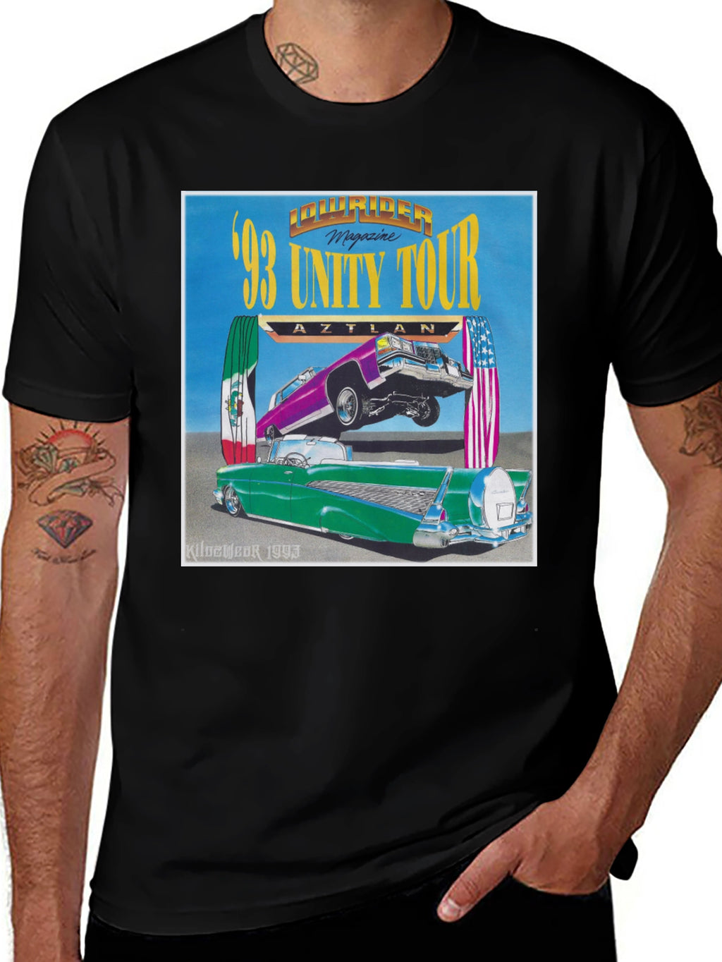 Lowrider 93 Unity Tour Black T-Shirt