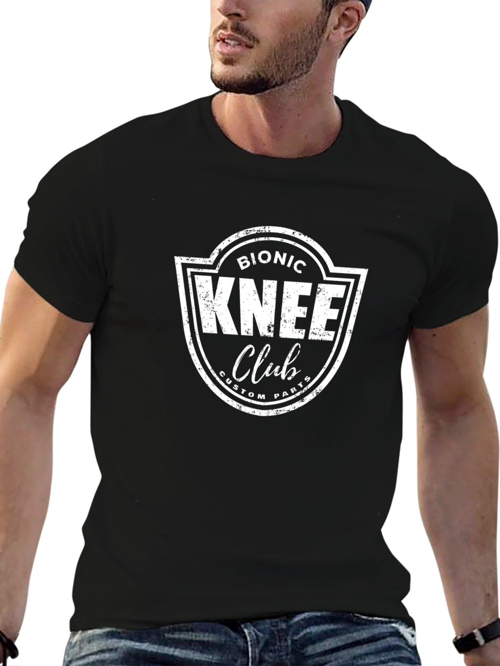 Bionic Knee Club T-Shirt - Custom Parts Tee