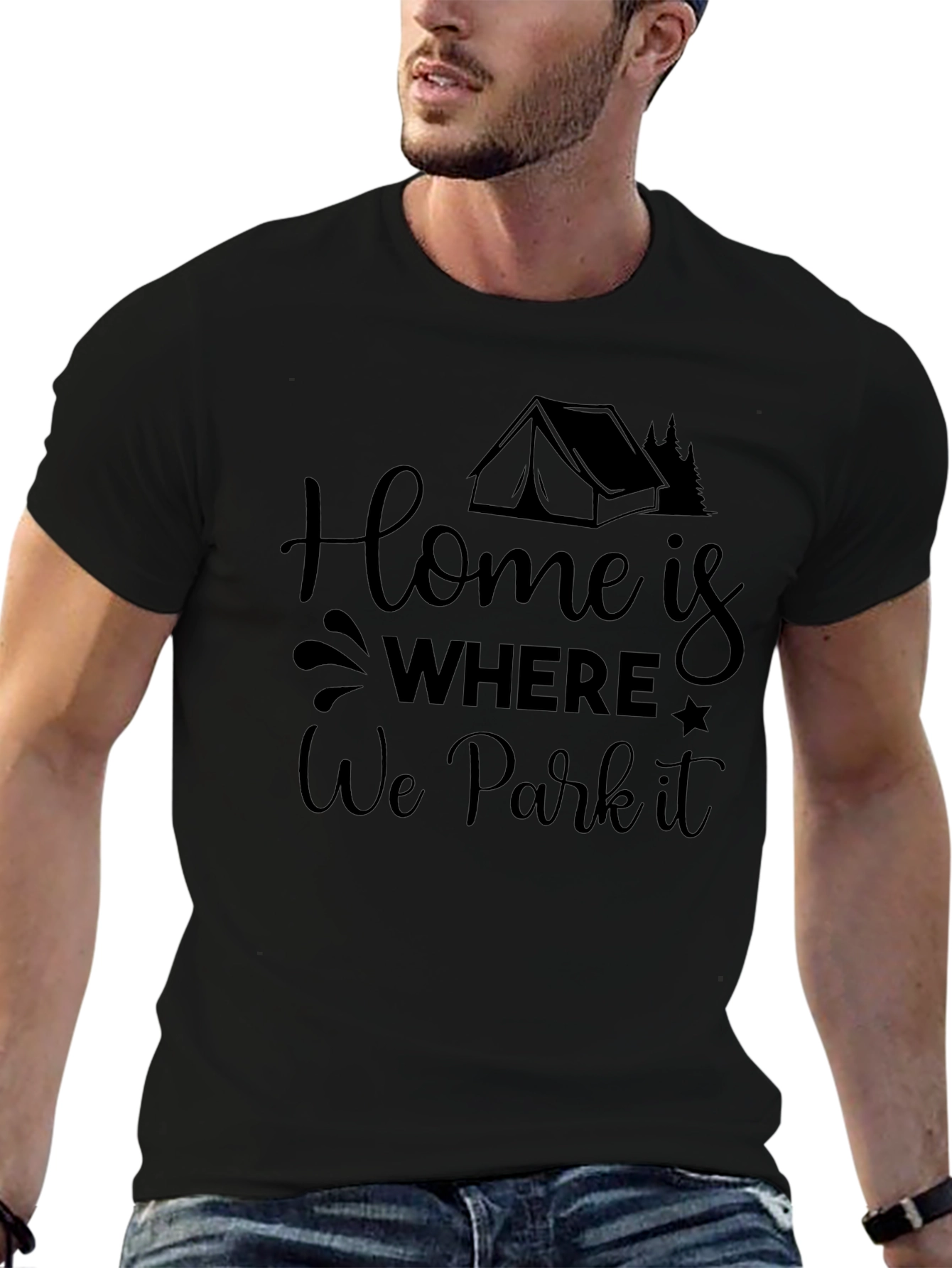 Home Is Where We Park It Camping T-Shirt