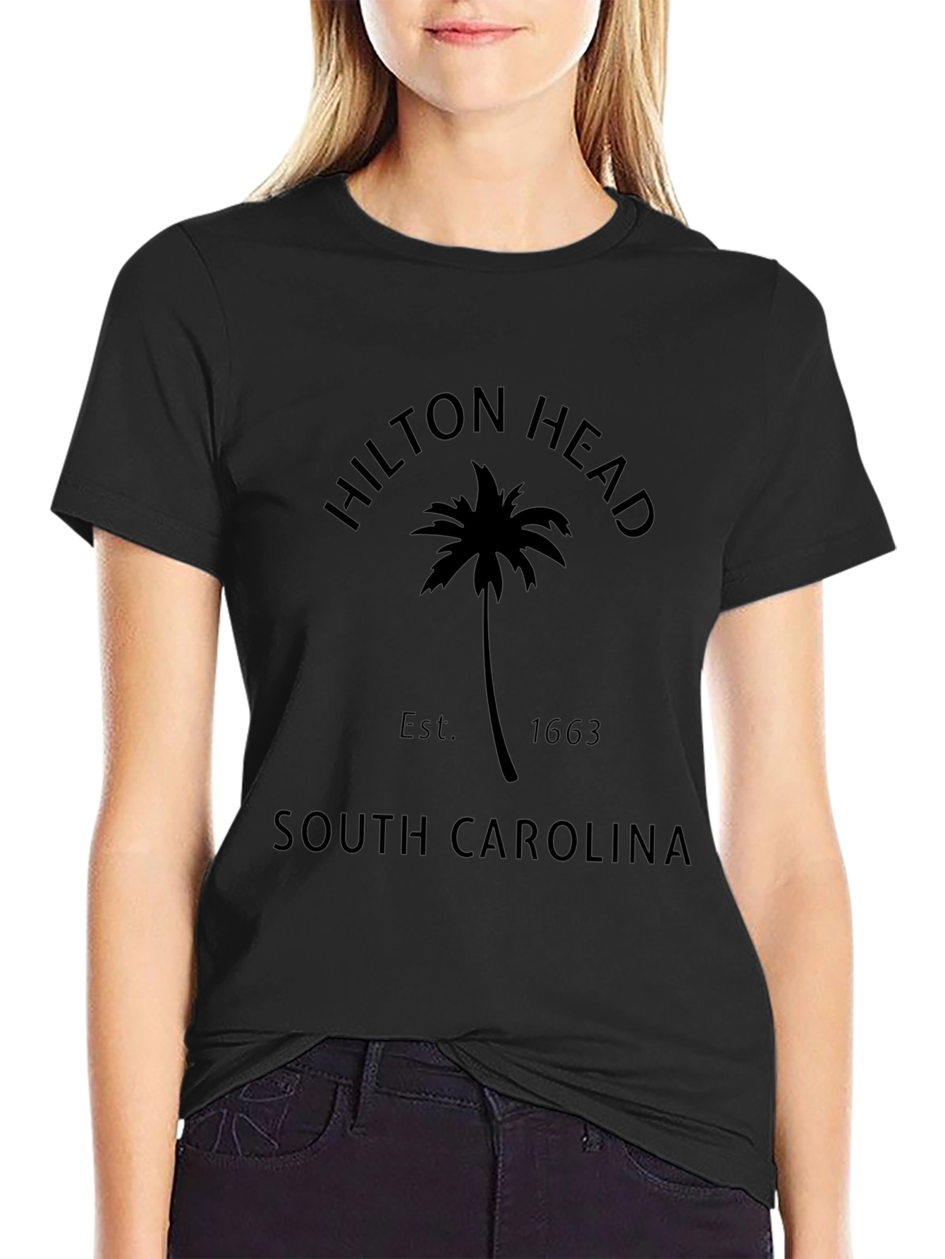 Hilton Head South Carolina Black Graphic Tee