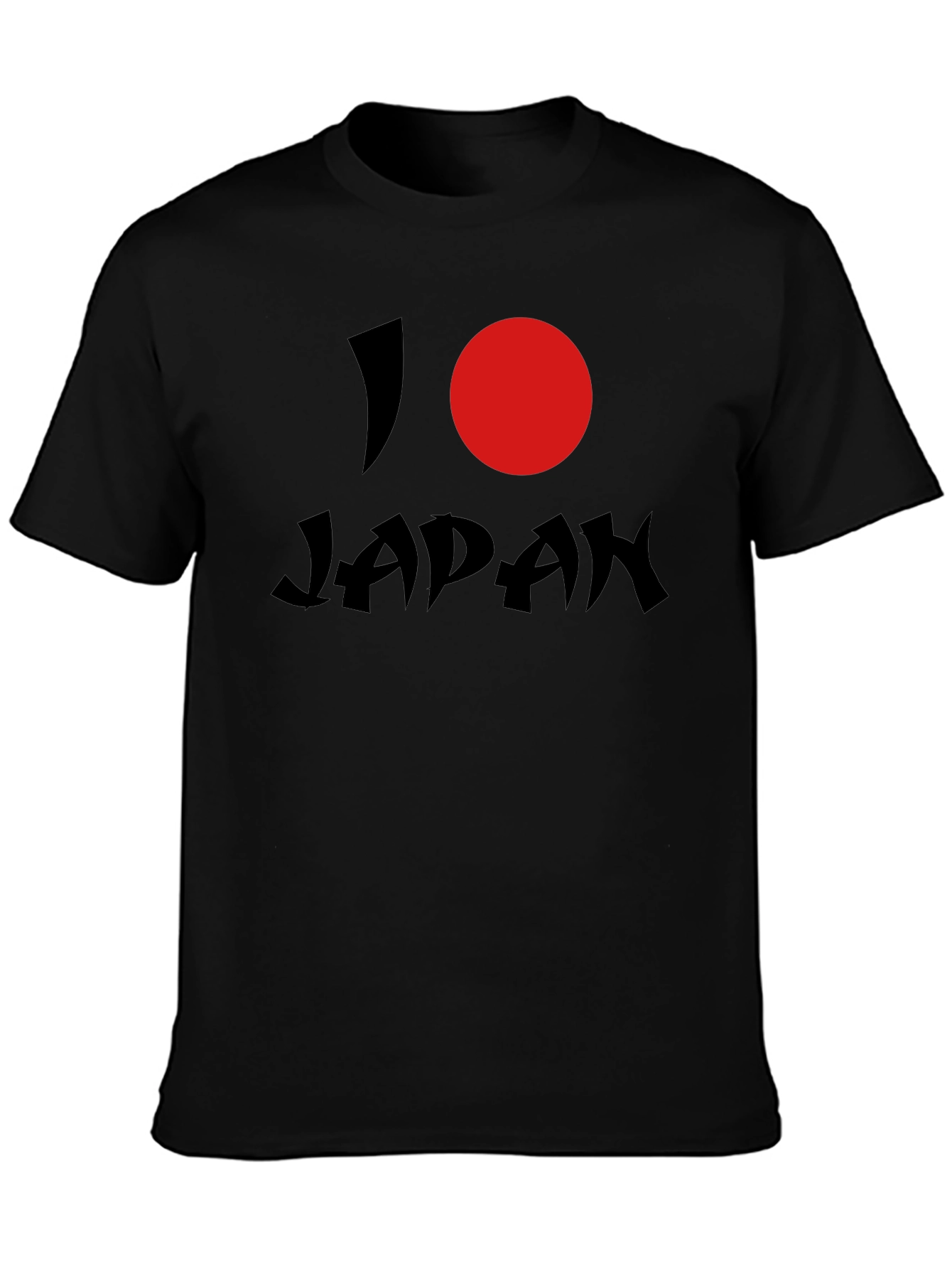 I Heart Japan Graphic Tee - Black Short Sleeve Shirt