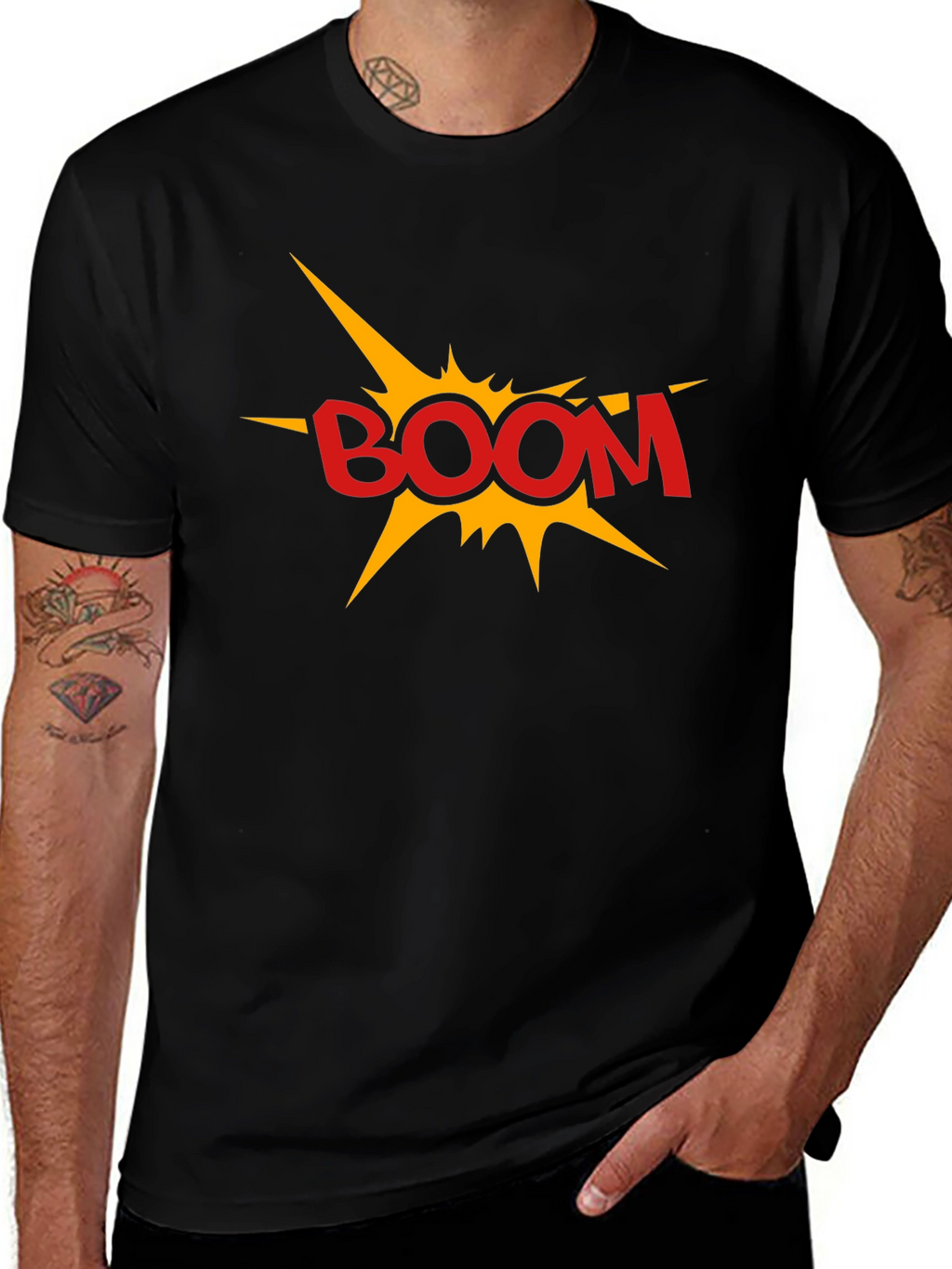 Boom Graphic Black T-Shirt