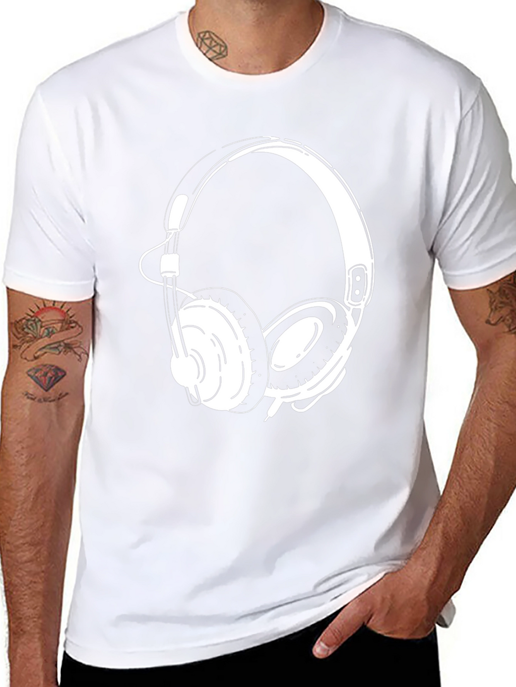 Headphone Graphic Tee - Cool Music Lover T-Shirt