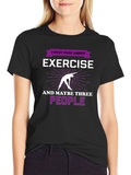 Exercise & People Graphic T-Shirt