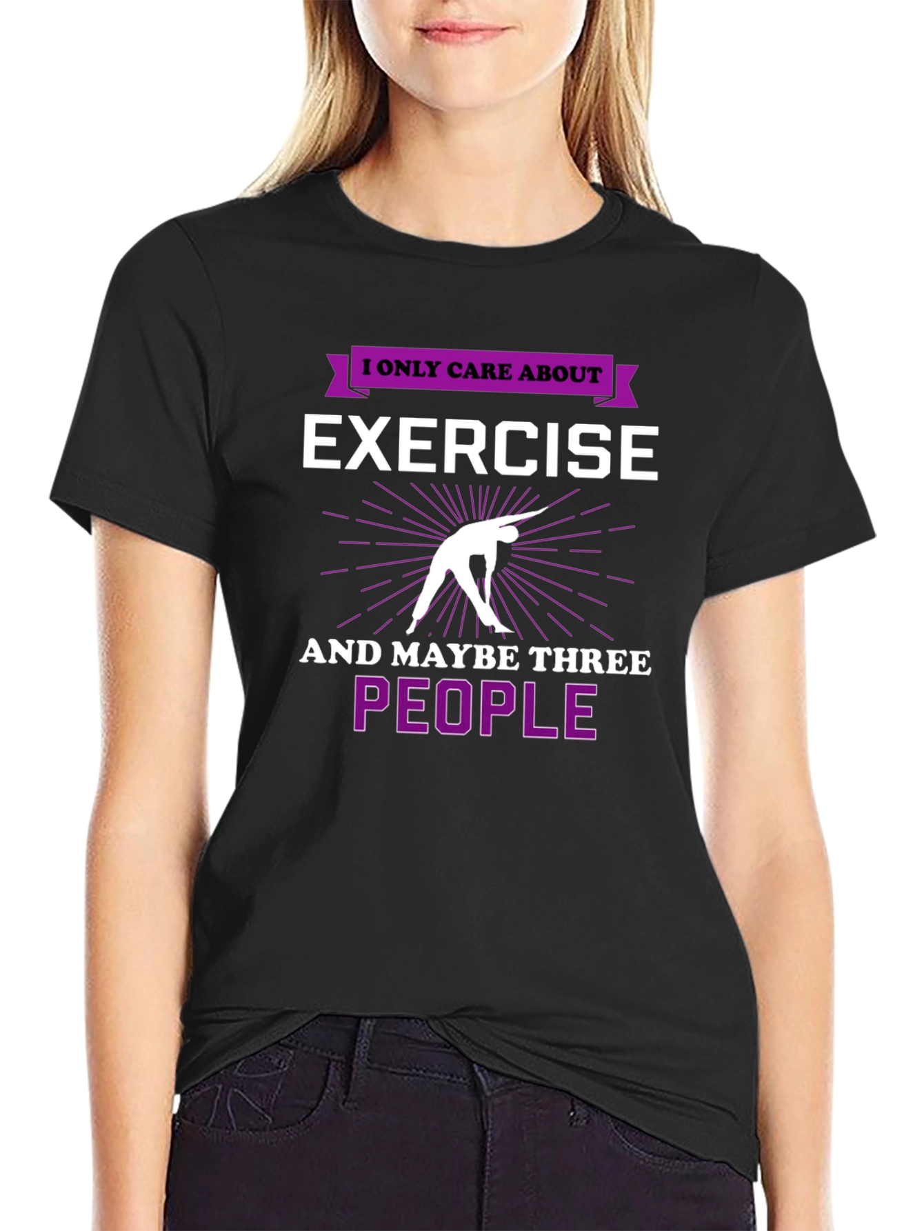 Exercise & People Graphic T-Shirt