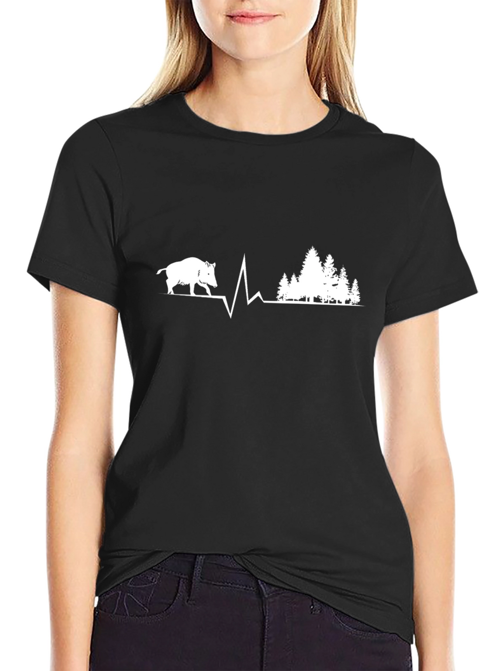 Boar & Forest Heartbeat T-Shirt