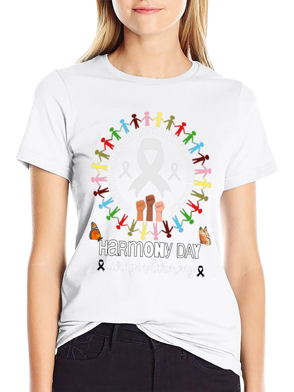 Harmony Day T-Shirt - Peaceful and Inclusive Society Tee