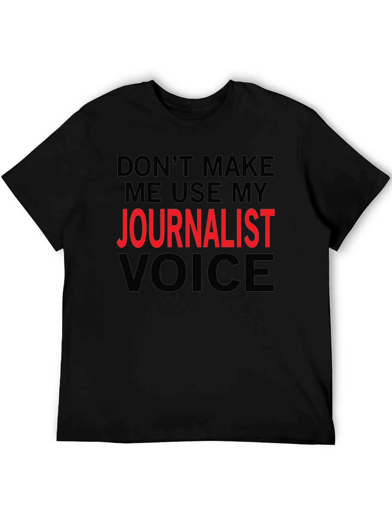 Journalist Voice Graphic Tee - Black