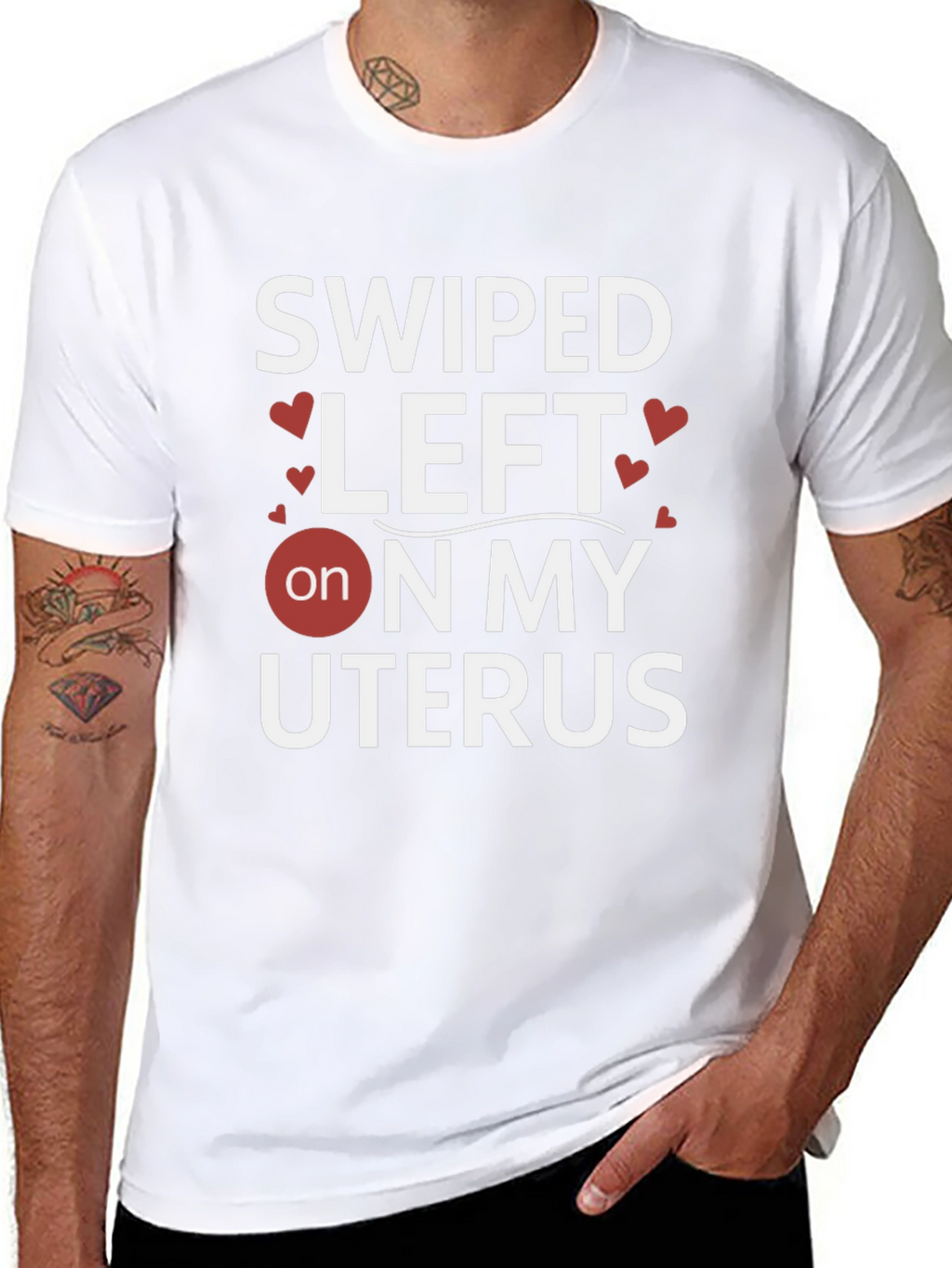 Swiped Left on My Uterus Graphic T-Shirt