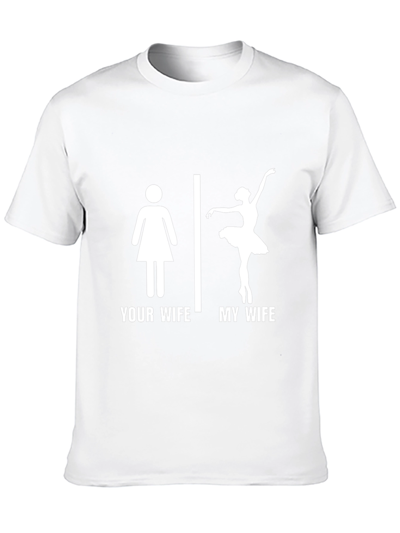 Funny My Wife Ballerina T-Shirt - Black