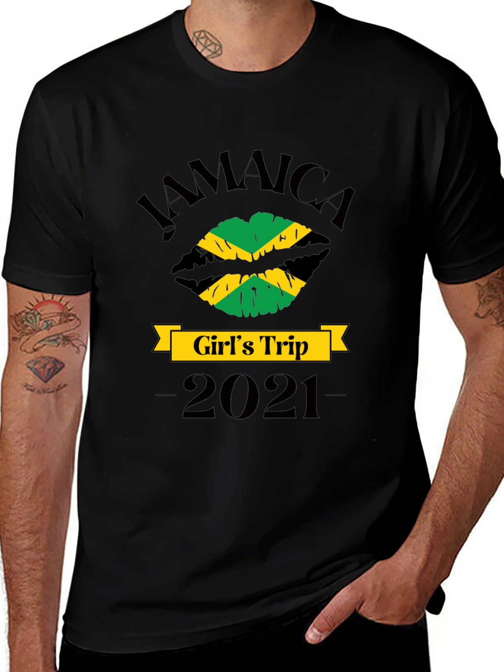 Jamaica Girls Trip 2021 Black T-Shirt
