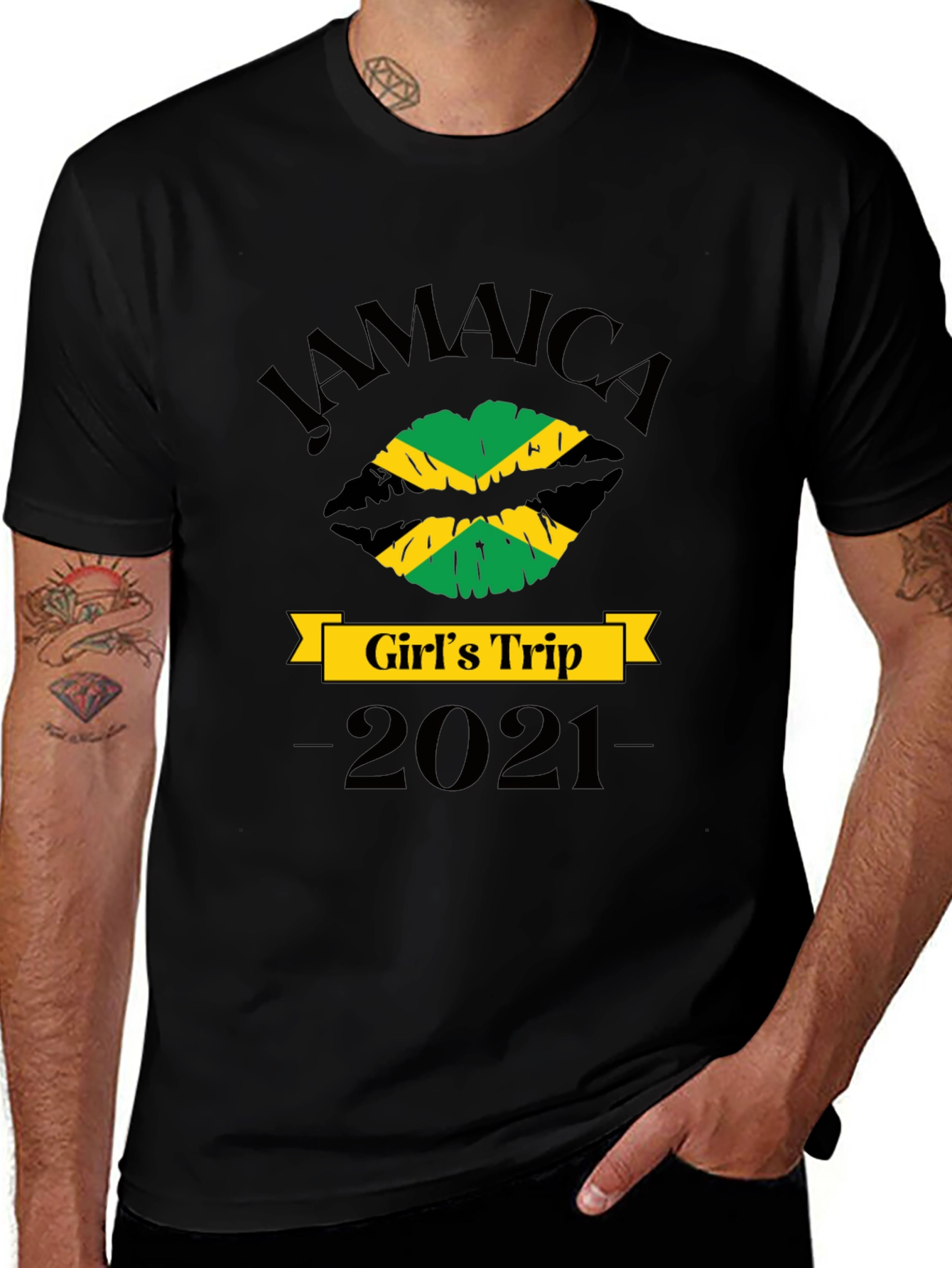 Jamaica Girls Trip 2021 Black T-Shirt