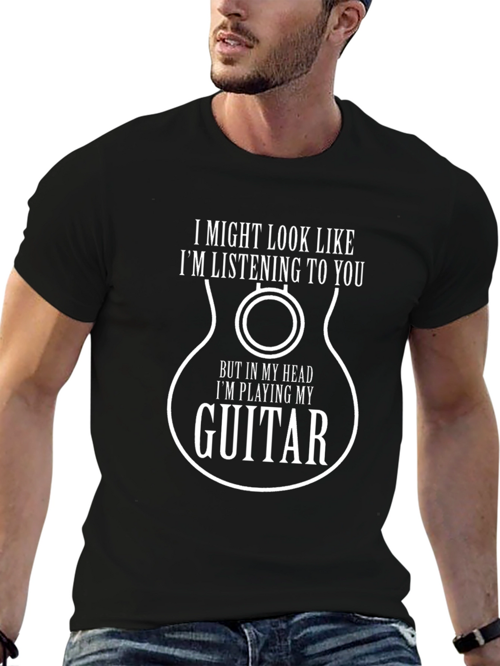 Guitar Player T-Shirt: Im Playing My Guitar