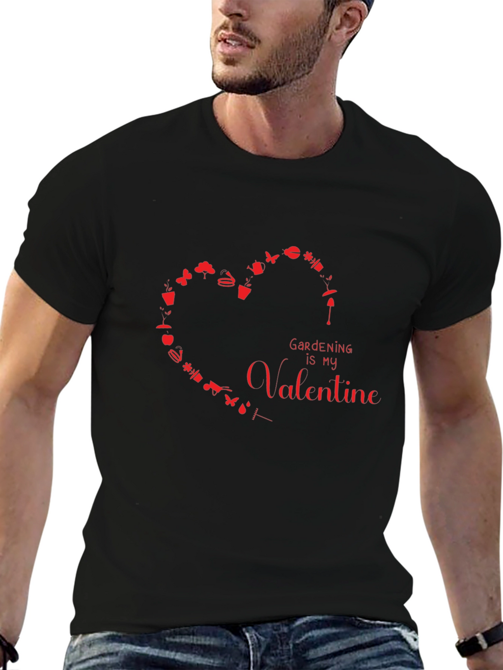 Gardening is My Valentine Graphic T-Shirt