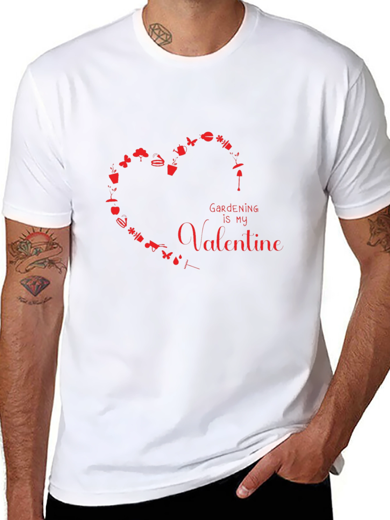 Gardening is My Valentine Graphic T-Shirt