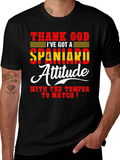 Spanish Attitude T-Shirt - Mens Black Tee