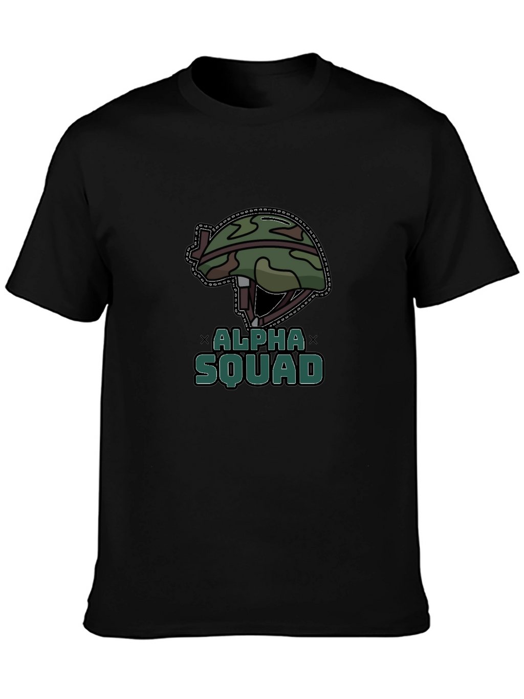 Alpha Squad Graphic Tee - Military Style T-Shirt