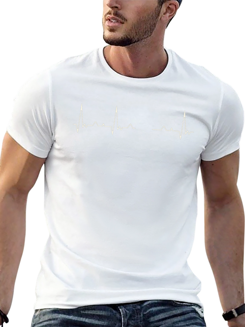 Heartbeat Life Line Graphic T-Shirt