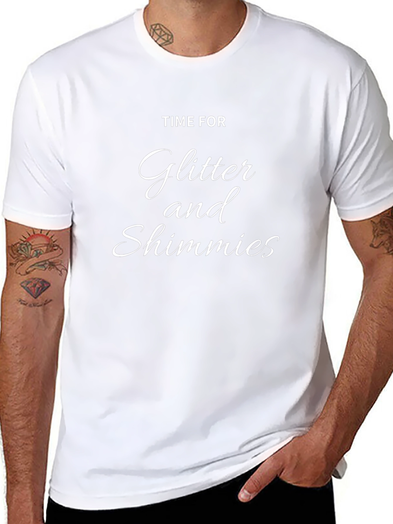Glitter and Shimmies Black T-Shirt