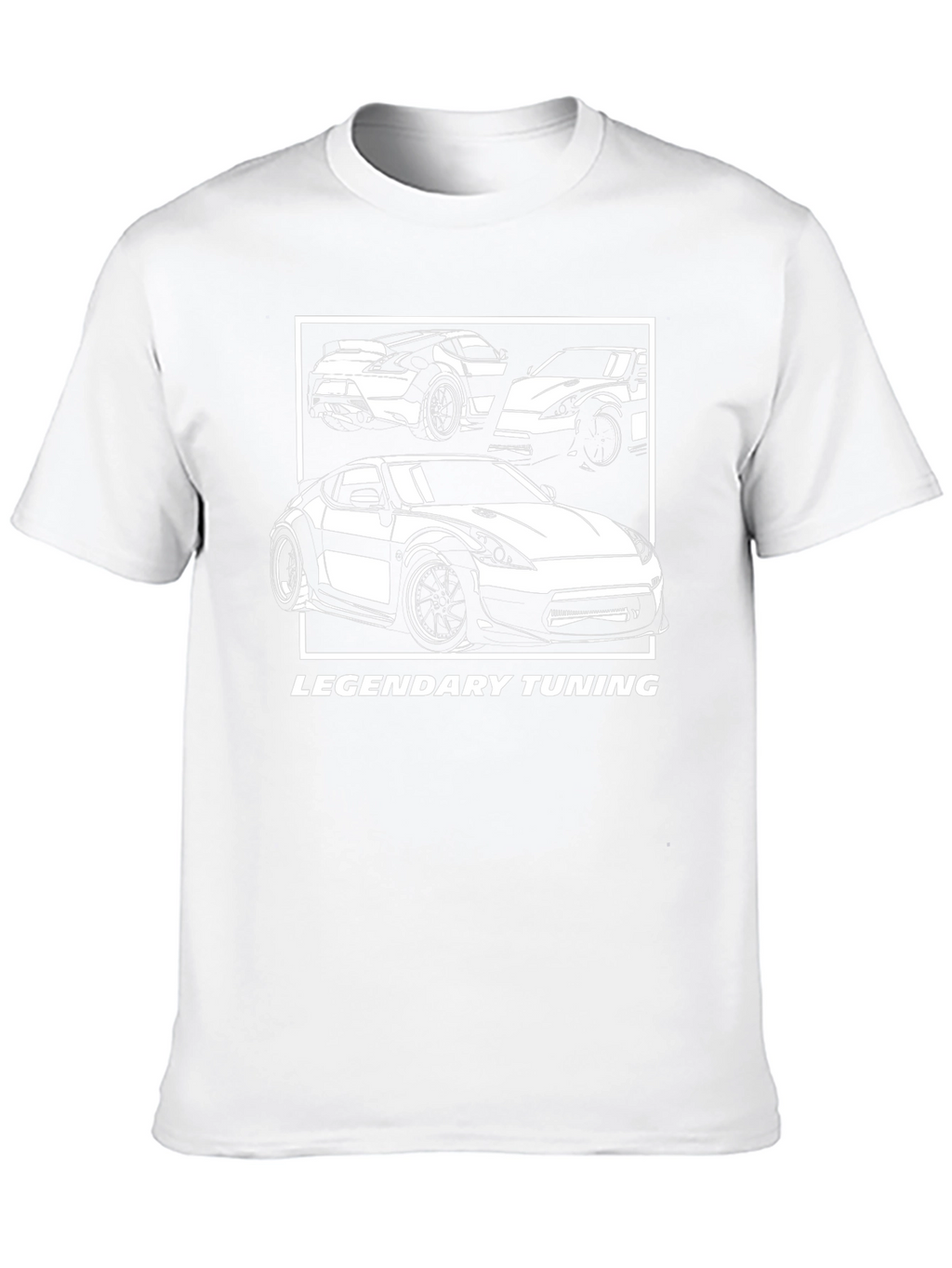 Legendary Tuning Car Graphic Tee - Black Cotton Blend