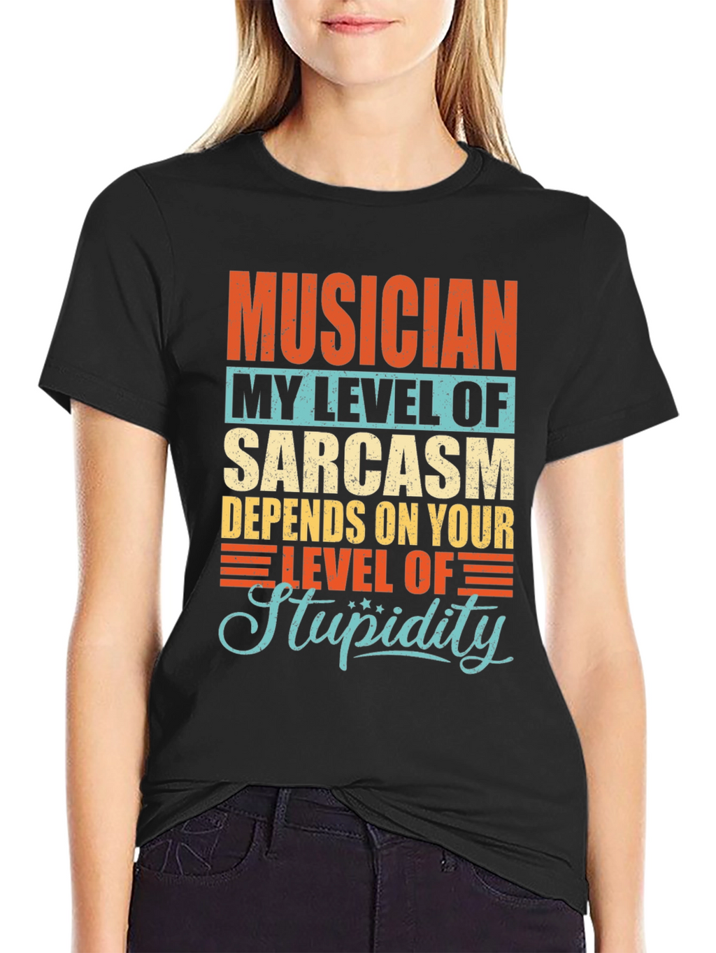Musician Sarcasm Level Graphic T-Shirt