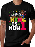 This Little Melanin King is Now One T-Shirt