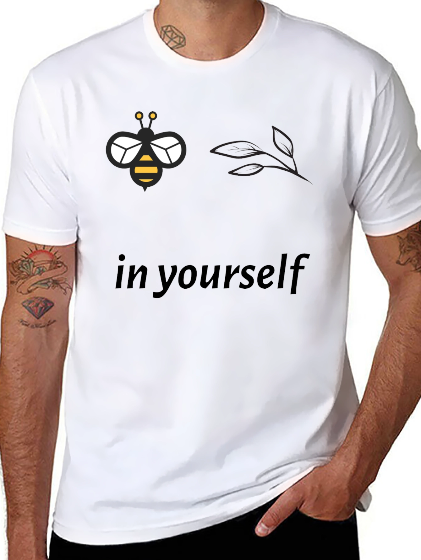 Bee Yourself Black T-Shirt