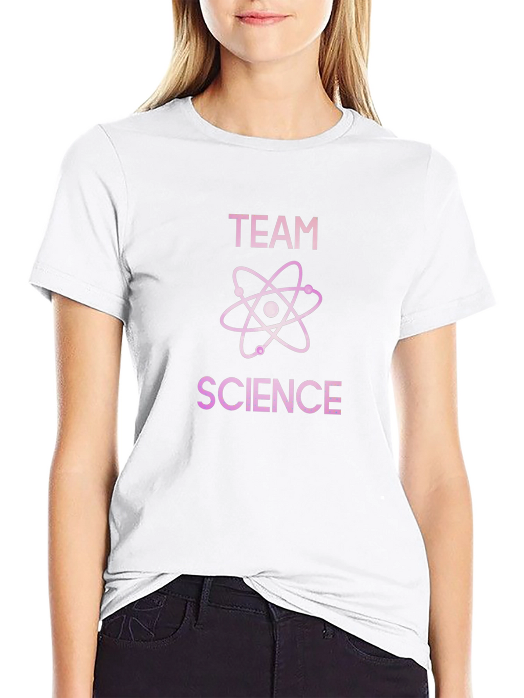 Team Science T-Shirt - Black Cotton Blend