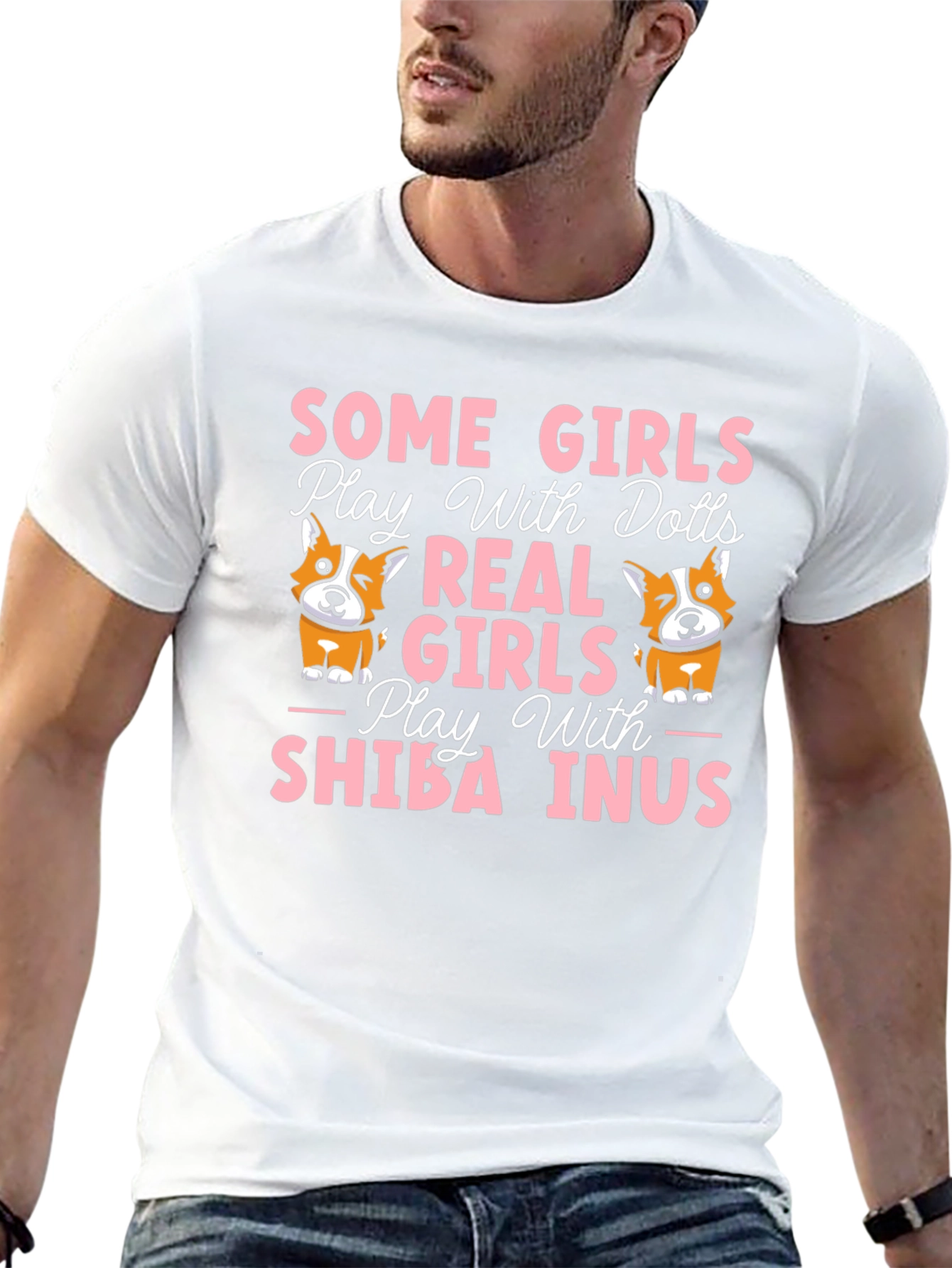 Some Girls Play With Dolls Shiba Inus T-Shirt